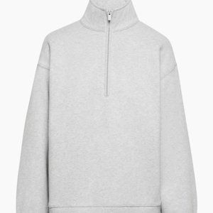 Cozy Fleece Boyfriend Half Zip Sweatshirt